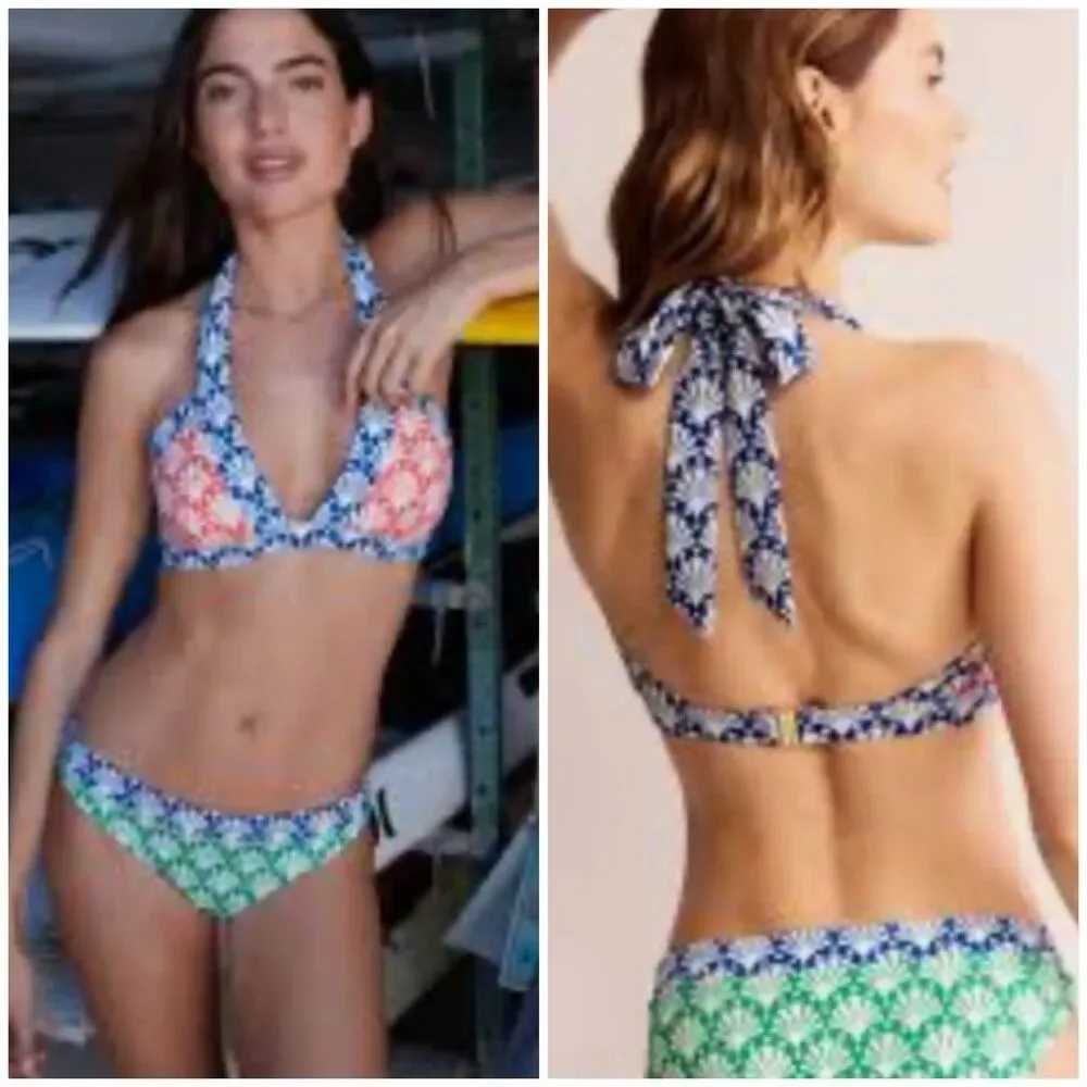 Boden Ithaca Contrasting Panels Bikini size 12